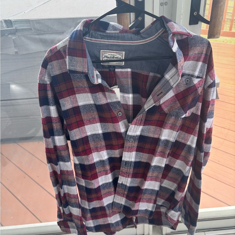 Flag and Athem Flannel